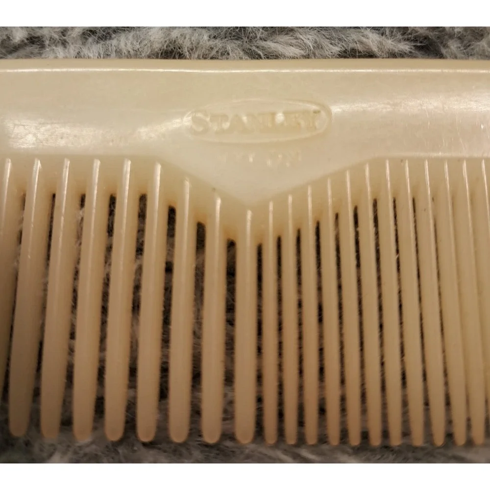 Lot VTG Combs USA Plastic Goody Stanley Foldable Unbreakable Folding 80s 90s